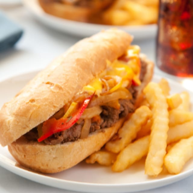 Foot Long Cheesesteak Combo.